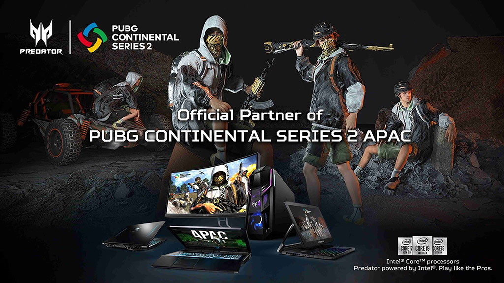 เอเซอร์ประกาศเป็นผู้สนับสนุนอย่างเป็นทางการในศึก PUBG Continental Series 2 APAC