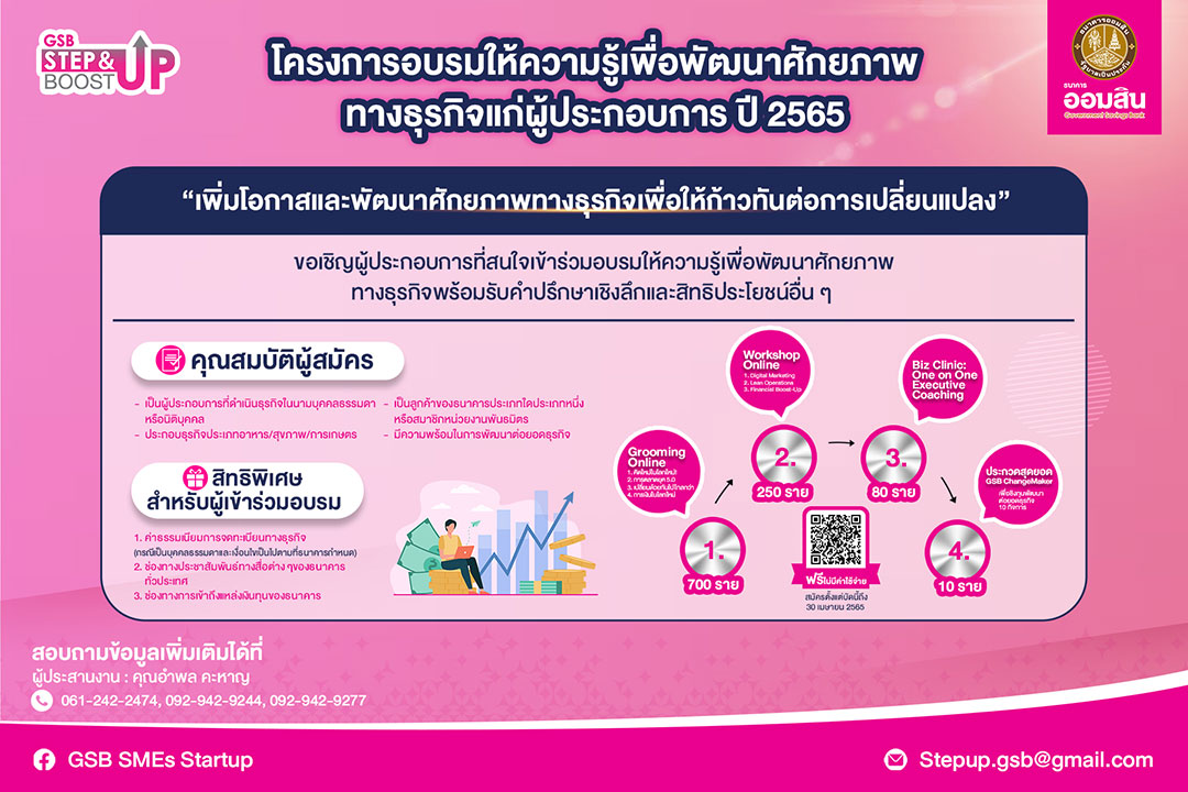 CIBA DPU จับมือ ออมสิน ชวน ผปก.เข้าร่วมโครงการเสริมแกร่งธุรกิจฟรี