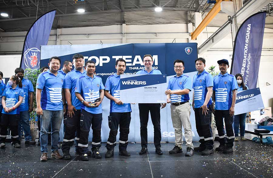 สแกนเนียจัดแข่งขันค้นหาสุดยอดทีมช่าง Scania Top Team Thailand 2022